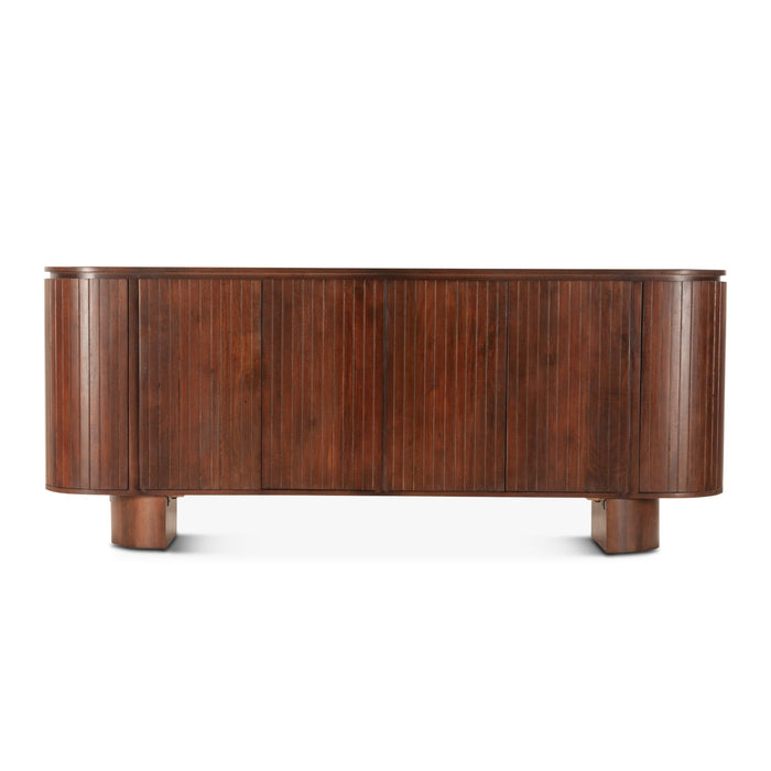 Modern Transitional Sideboard in Aged Mahogany