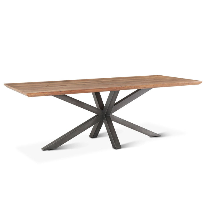 Modern Industrial Starburst Base Dining Table