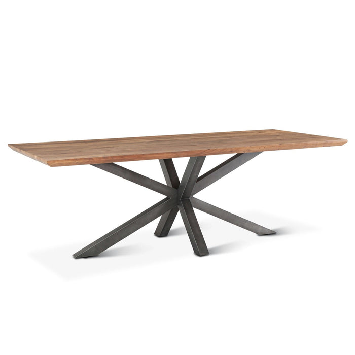 Modern Industrial Starburst Base Dining Table