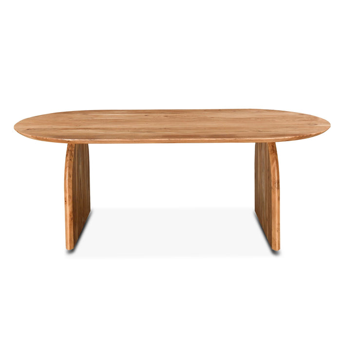 Natural Acacia Wood Dining Table