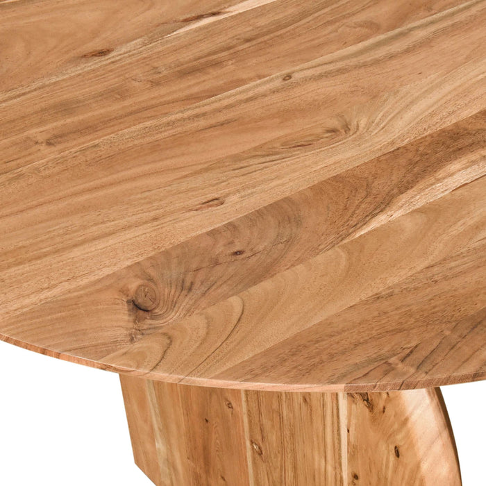 Natural Acacia Wood Dining Table