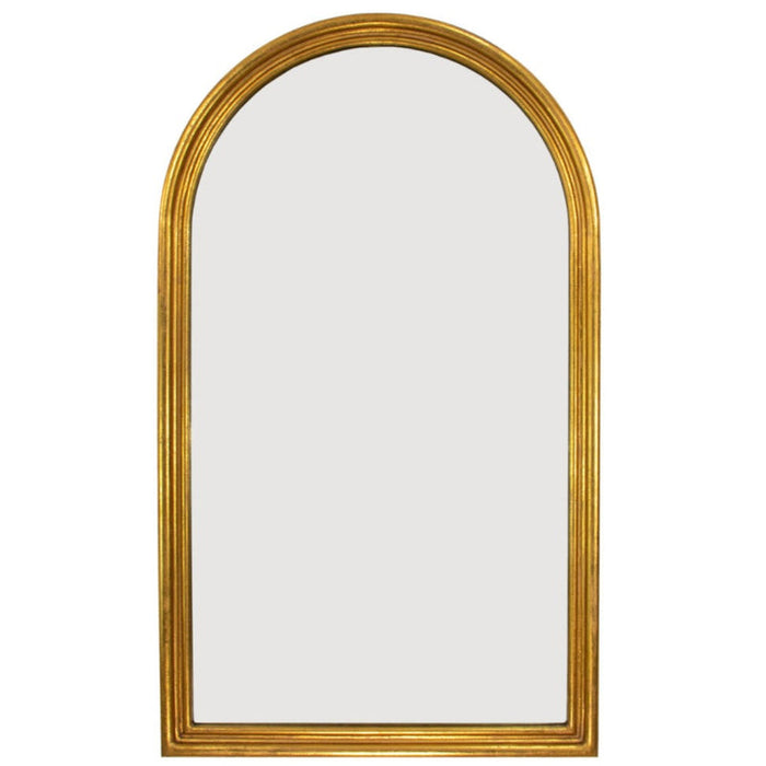 Golden Arched Wall Mirror