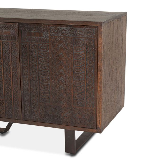 Rustic Premium Dark Walnut Sideboard