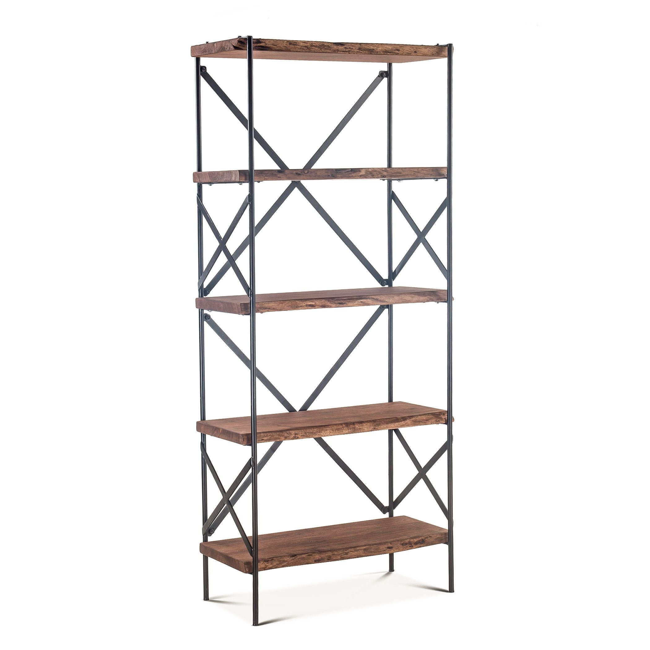 Raw Walnut Tall Bookshelf