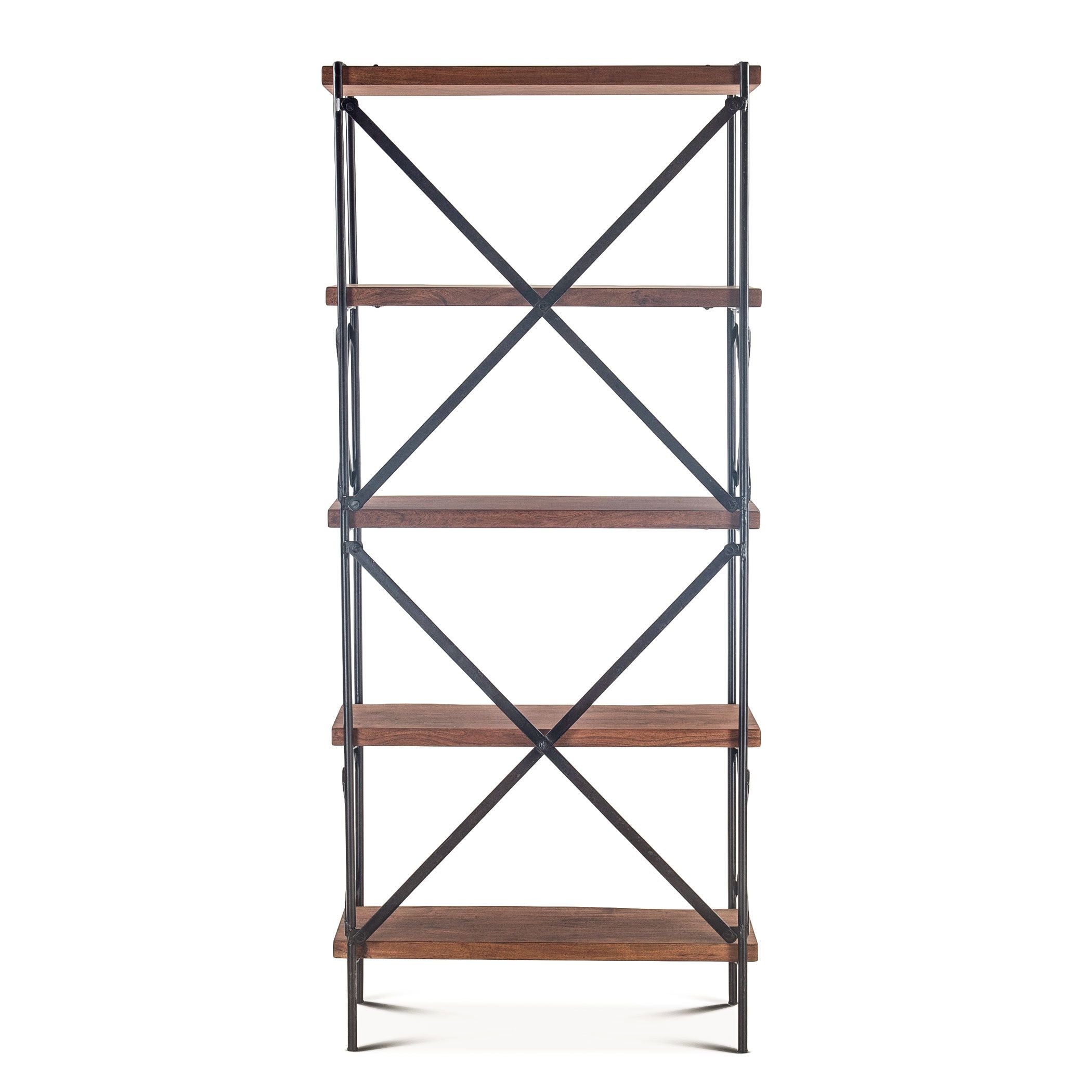 Raw Walnut Tall Bookshelf