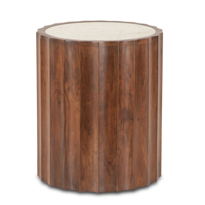 Mid-Century Modern Round Accent Table