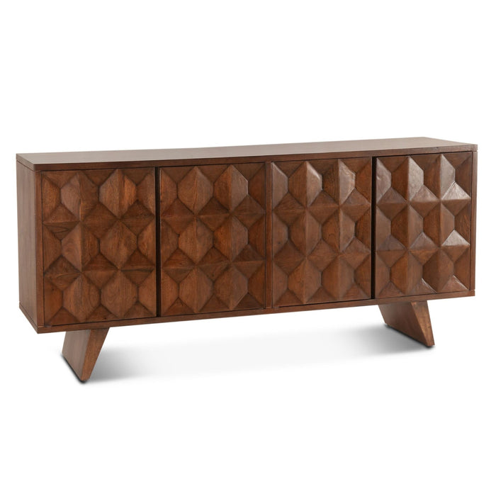 Rustic Matte Brown Sideboard