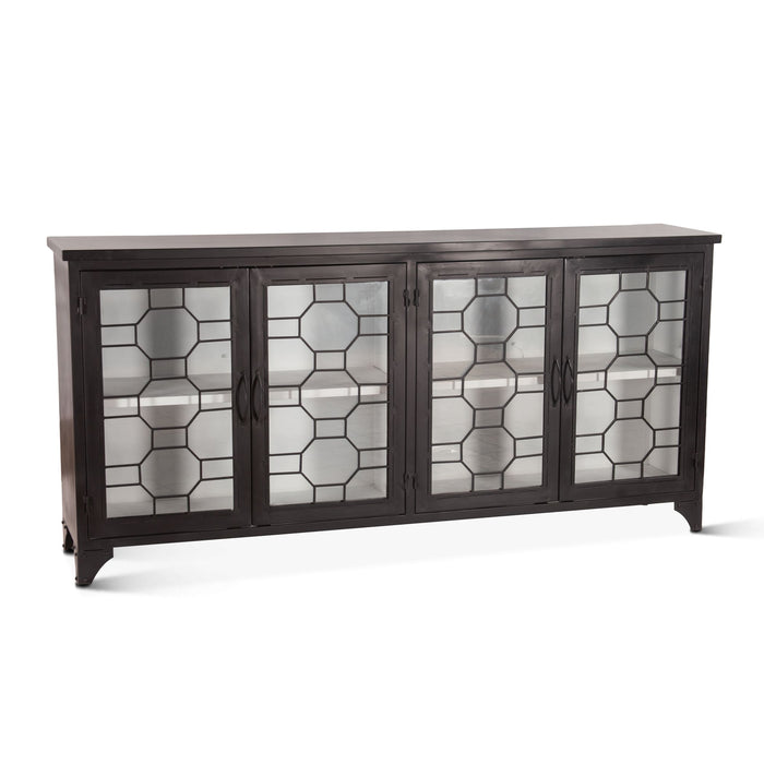 Black Window Pane Sideboard