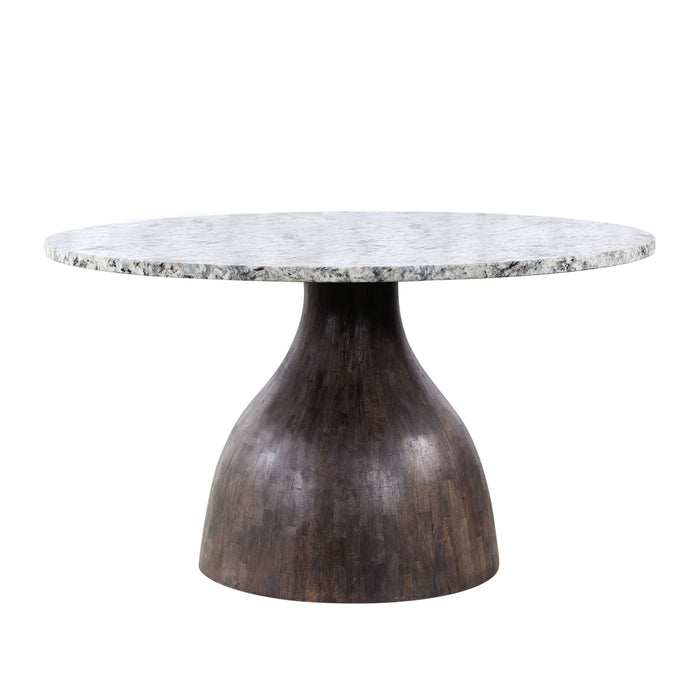 Alaska Island Marble Top Dining Table