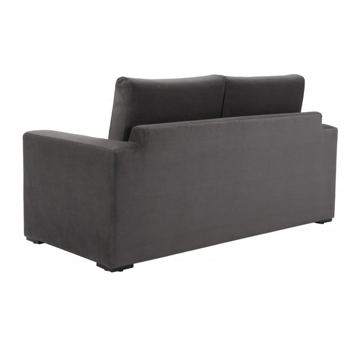 Fold-Out Gray Sofa