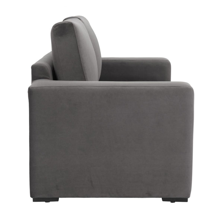 Fold-Out Gray Sofa