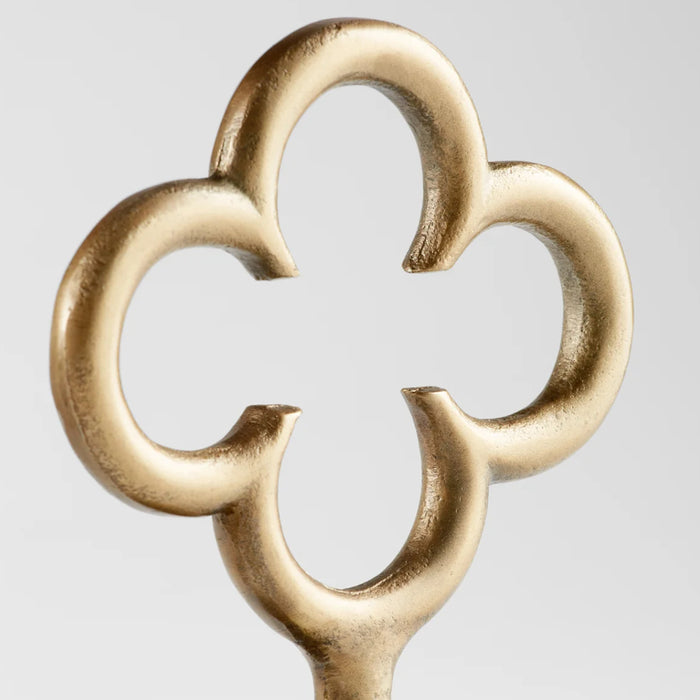 Large Quatrefoil Gold Sculpture