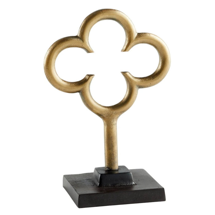 Large Quatrefoil Gold Sculpture