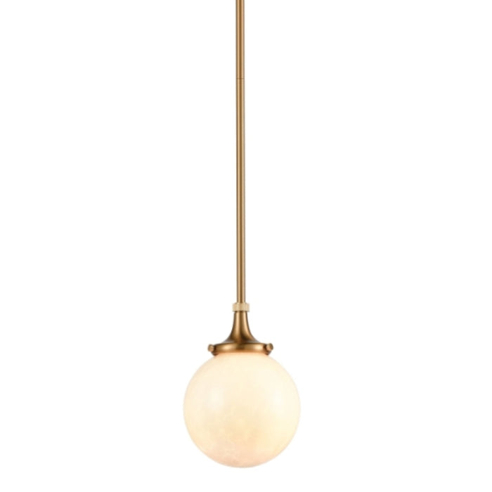 Frosted Glass Globe Gold Pendant Light