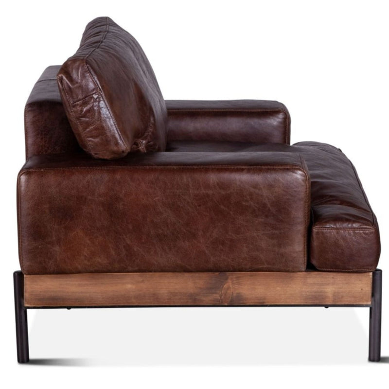 Portofino Industrial Brown Lounge Chair
