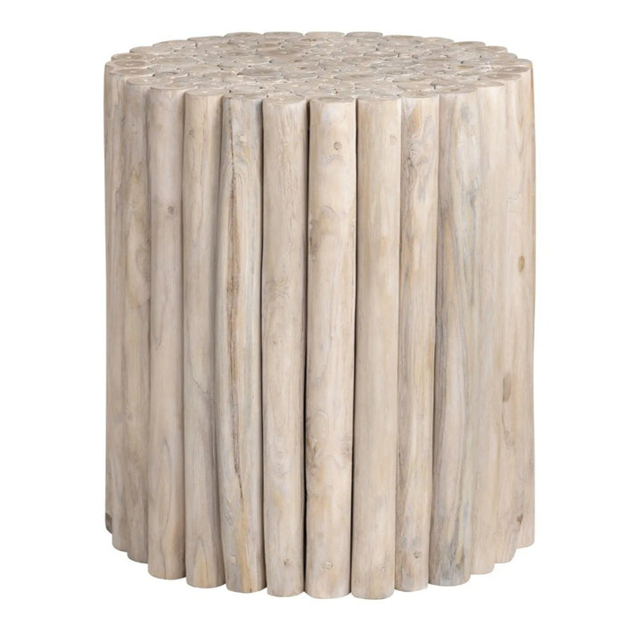 Wood Spoke Accent Table