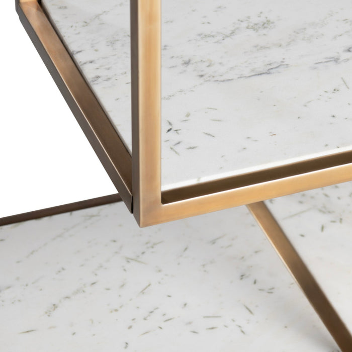 Golden Gatzby Marble Console Table