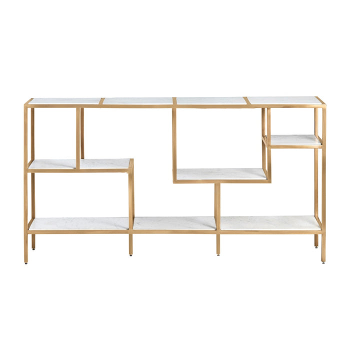 Golden Gatzby Marble Console Table