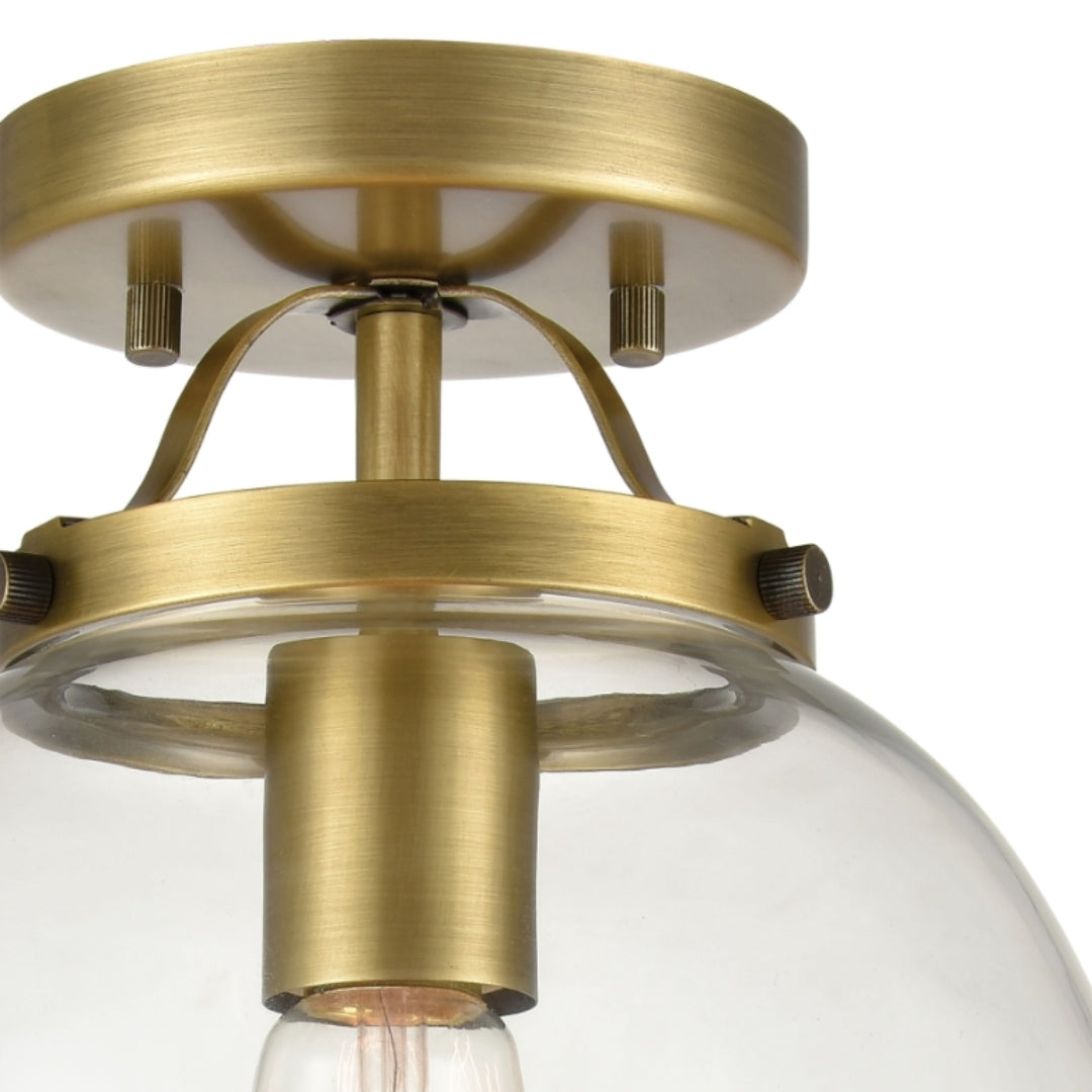 Glass Flush Mount Ceiling Light