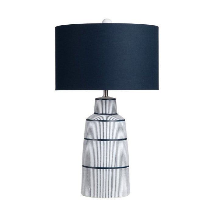 Maritime Blue Striped Lamp