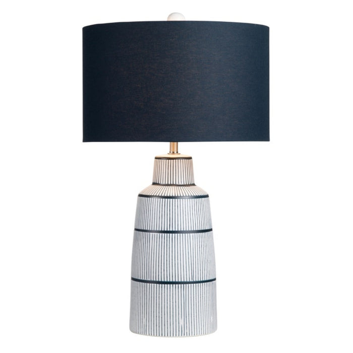 Maritime Blue Striped Lamp