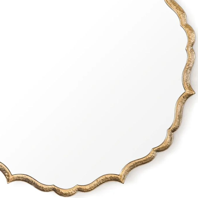 Gold Wavy Ornate Mirror