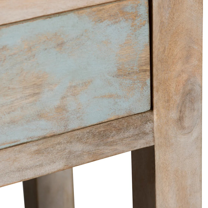 Farmhouse Distressed Blue Console Table