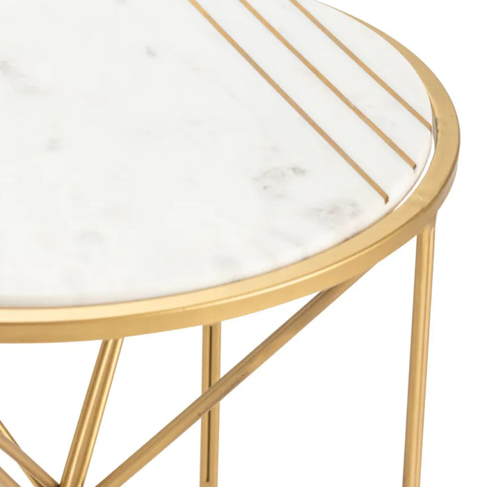 Hairpin Leg Gold Accent Table