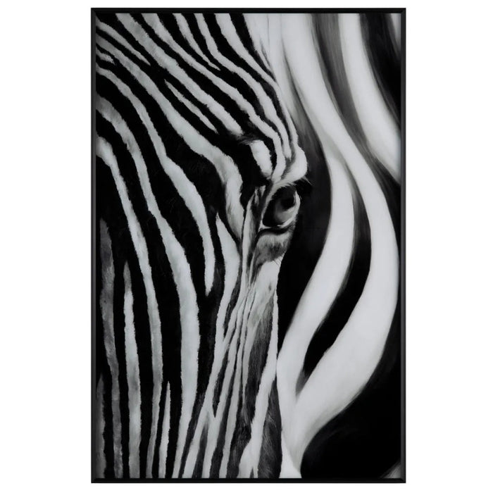 Half Zebra Face Art Work