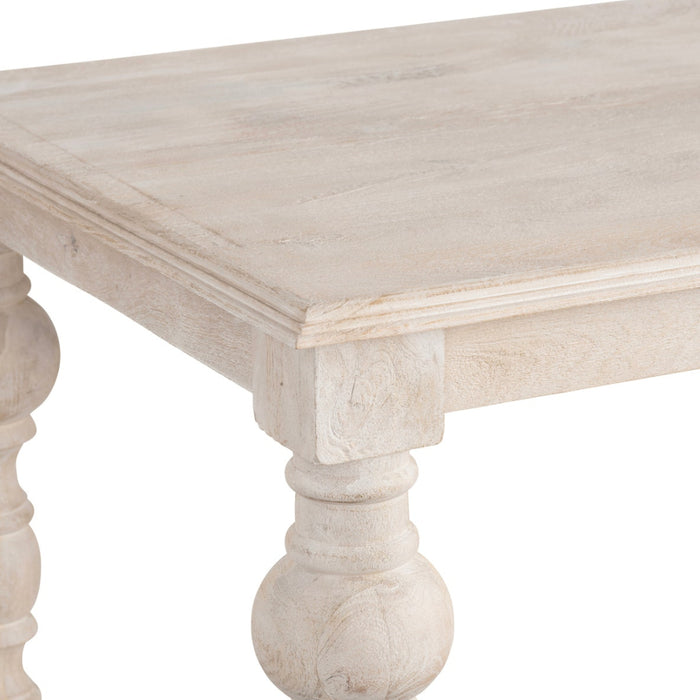 White-Washed Long Dining Table