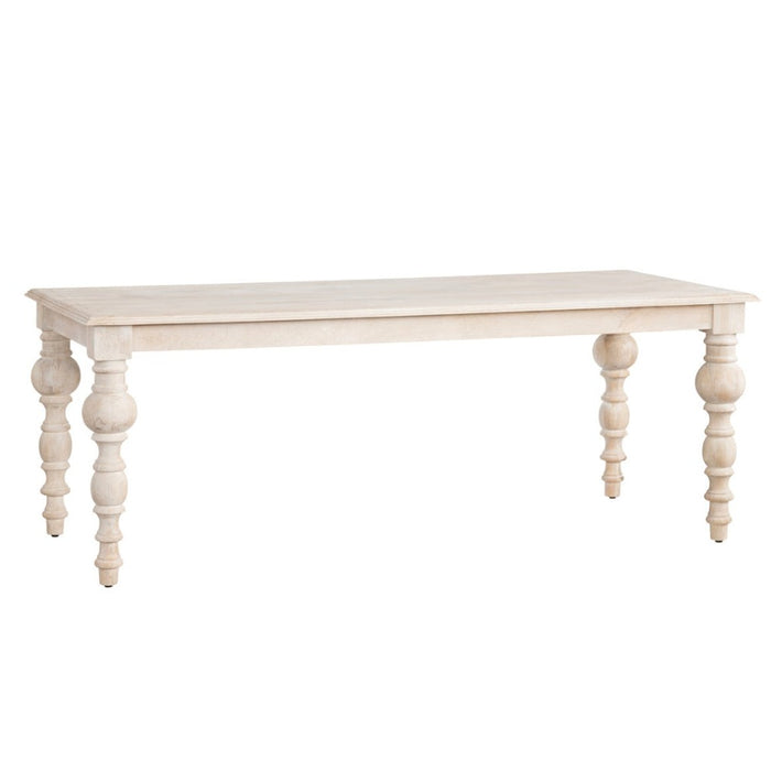 White-Washed Long Dining Table