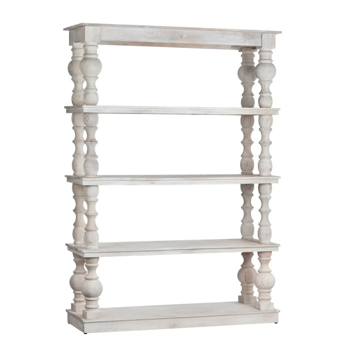 Harvest Whitewash Wooden Shelf