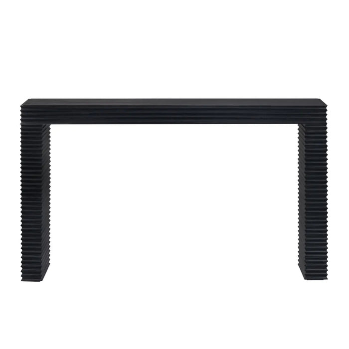 Modern Black Wooden Rectangle Console Table