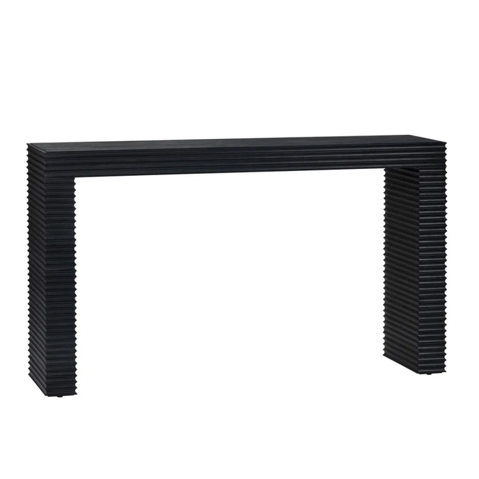 Modern Black Wooden Rectangle Console Table