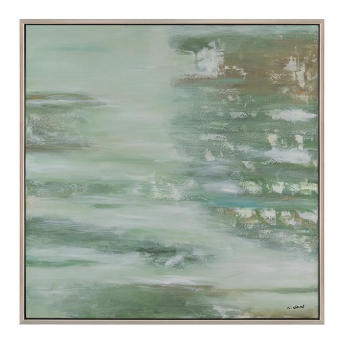 Abstract Calm Greens Wall Art