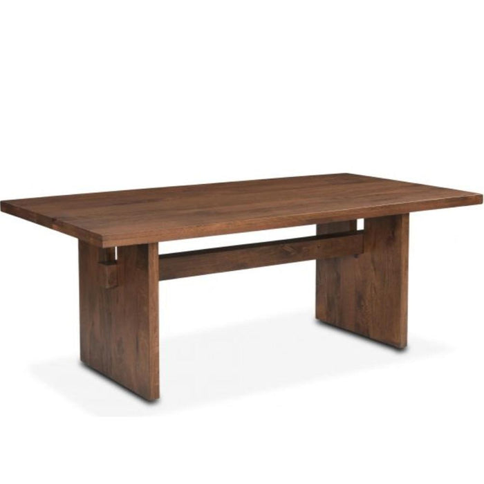 Honey Brown Slab Legged Dining Table