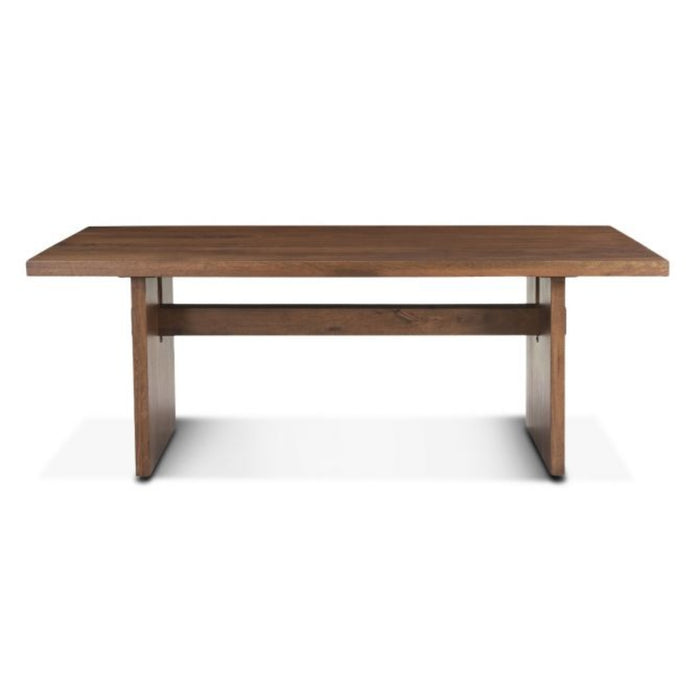 Honey Brown Slab Legged Dining Table