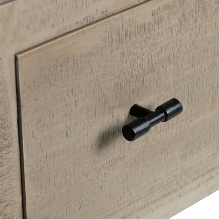 Natural Multi-Drawer Chest in a Wooden Gray