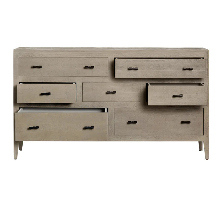 Natural Multi-Drawer Chest in a Wooden Gray