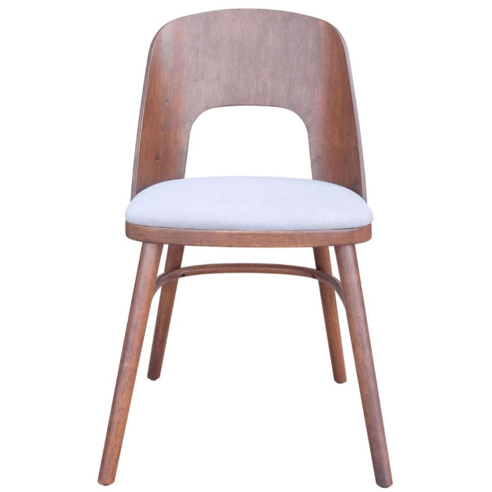 Modern Wood Veneer Walnut Dining Chair