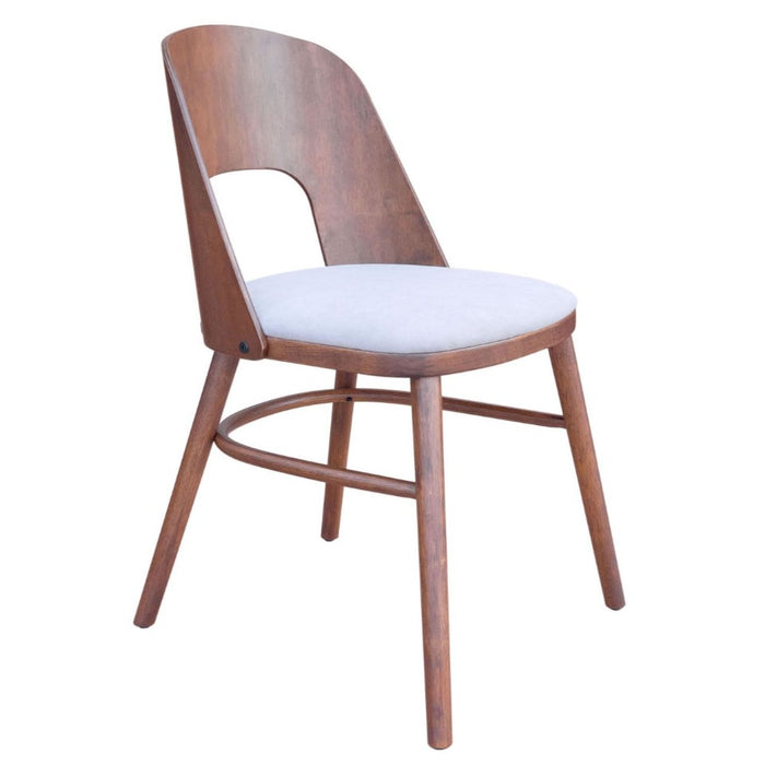 Modern Wood Veneer Walnut Dining Chair