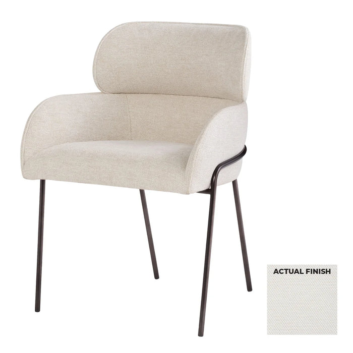 Upholstered Off-White Dining Chair