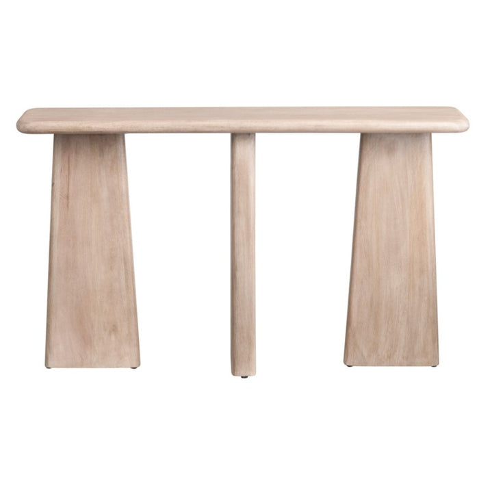 Organic Light Wood Console Table