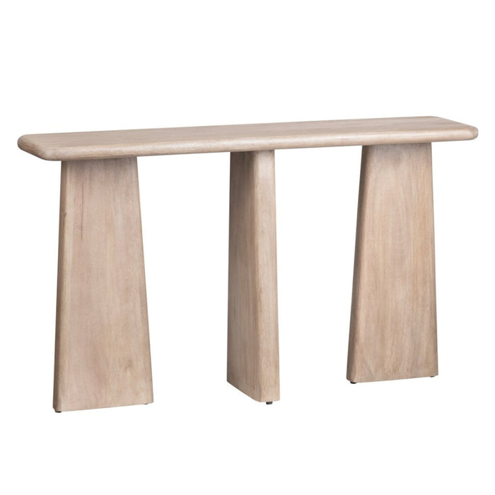 Organic Light Wood Console Table