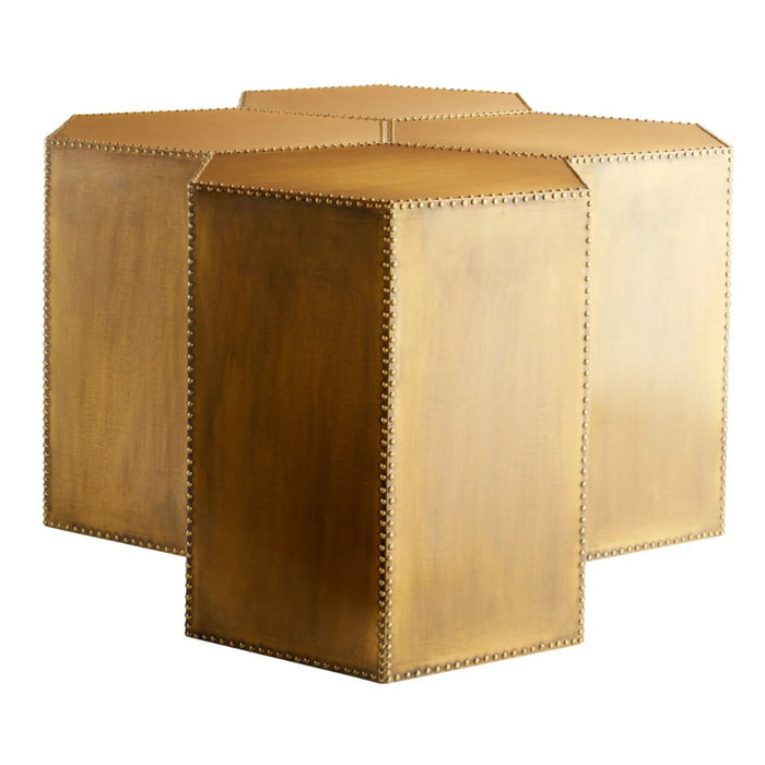 Prism Brass Accent Table