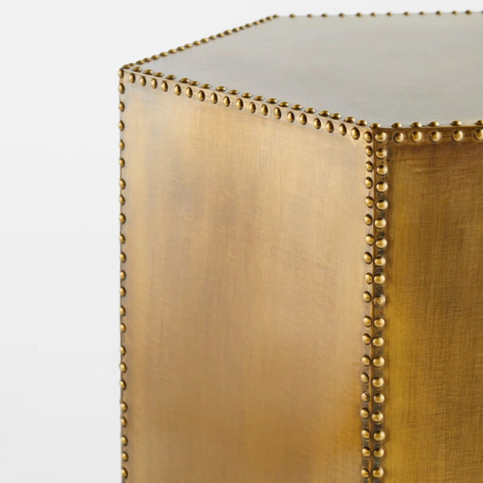 Prism Brass Accent Table