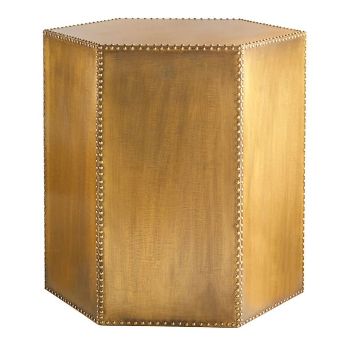 Prism Brass Accent Table