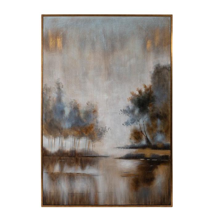 Lake View Oil Painting Wall Art