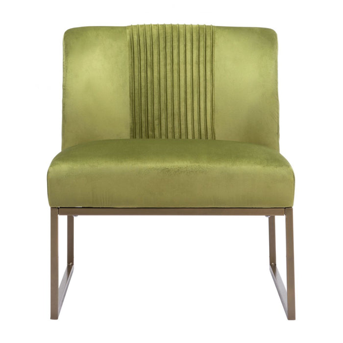 Lush Olive Green Accent Chair