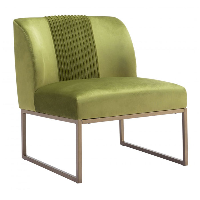 Lush Olive Green Accent Chair